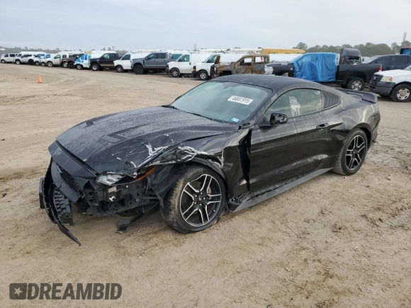 2020 Ford Mustang EcoBoost with VIN 1FA6P8THXL5150815, listed as a Copart auction lot 46851915 with 69,909 mi miles and Salvage Title. Bid and sale history available at carsss.com. Image 1.