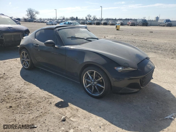 2022 Mazda MX-5 Miata RF Grand Touring with VIN JM1NDAM77N0506567, listed as a Copart auction lot 47171945 with 24,632 mi miles and Salvage Title. Bid and sale history available at carsss.com. Image 4.