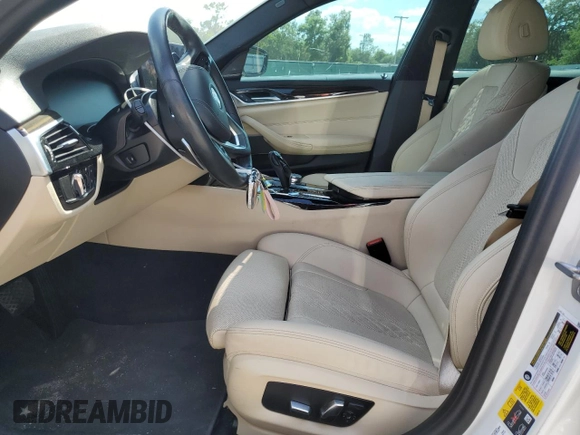 2023 BMW 5 Series 530e with VIN WBA13AG03PCL74146, listed as a Copart auction lot 50576685 with 41,163 mi miles and Salvage title. Bid and sale history available at DreamBid. Image 7.