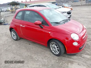 2013 FIAT 500 Pop with VIN 3C3CFFAR0DT608447, listed as a IAAI auction lot 41887919 with 72,691 mi miles. Bid and sale history available at carsss.com. Image 1.
