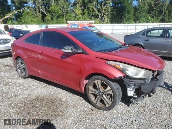 2014 Hyundai Elantra z VIN KMHDH6AH3EU028324, wystawiony jako Copart lot #71984904 z przebiegiem 153 546 mil mil oraz Szkody całkowita. Historia ofert i sprzedaży dostępna na DreamBid. Obrazek 4.