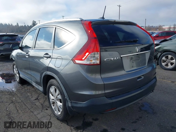 2013 Honda CR-V EX-L with VIN 2HKRM3H75DH505796, listed as a IAAI auction lot 41535426 with 174,534 mi miles and . Bid and sale history available at DreamBid. Image 3.