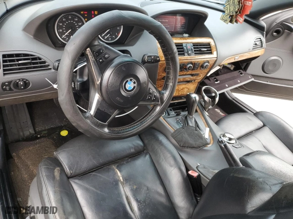 2005 BMW 6 Series 645Ci with VIN WBAEK73495B326508, listed as a Copart auction lot 72093794 with 149,002 mi miles and Salvage Title. Bid and sale history available at carsss.com. Image 8.