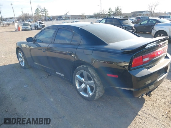 2014 Dodge Charger SXT with VIN 2C3CDXHG2EH369350, listed as a IAAI auction lot 41657478 with 120,566 mi miles. Bid and sale history available at carsss.com. Image 3.