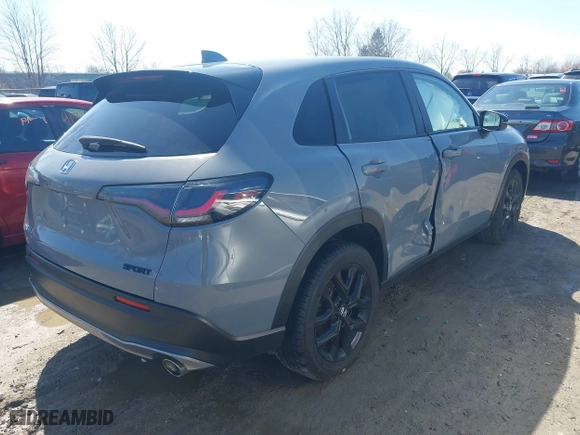2023 Honda HR-V Sport with VIN 3CZRZ2H56PM712815, listed as a IAAI auction lot 41929792 with 44,056 mi miles. Bid and sale history available at carsss.com. Image 4.
