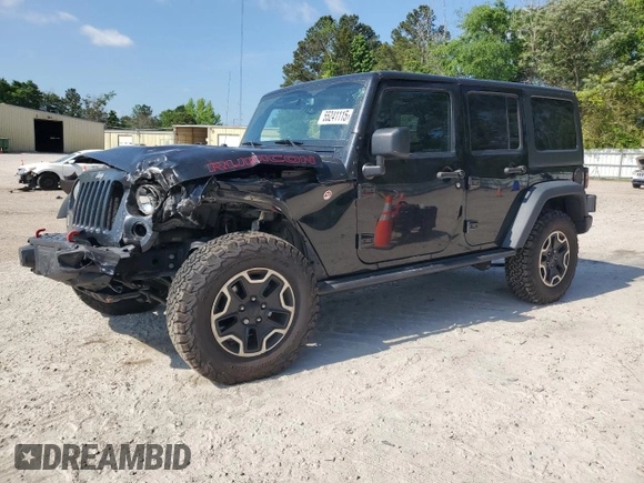 2016 Jeep Wrangler Unlimited Rubicon Hard Rock z VIN 1C4BJWFG6GL125252, wystawiony jako Copart lot #55241115 z przebiegiem 193 554 mil mil oraz Szkoda całkowita • Salvage title. Historia ofert i sprzedaży dostępna na DreamBid. Obrazek 1.
