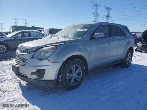2013 Chevrolet Equinox LS with VIN 2GNFLCEK6D6326869, listed as a Copart auction lot 45146865 with 95,537 mi miles and Salvage Title. Bid and sale history available at carsss.com. Image 1.