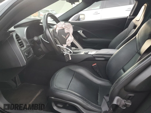2014 Chevrolet Corvette 1LT with VIN 1G1YB3D71E5113044, listed as a Copart auction lot 75619924 with 44,302 mi miles and Salvage Title. Bid and sale history available at carsss.com. Image 7.