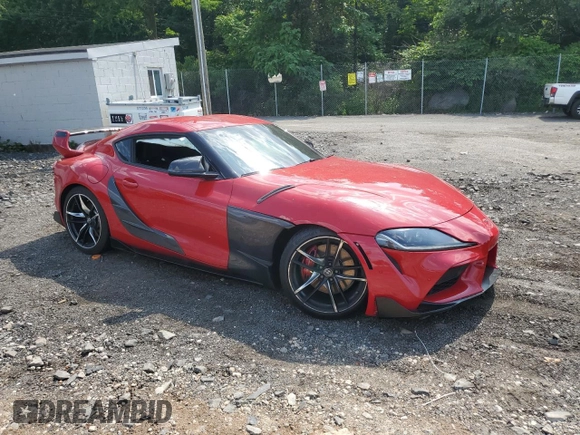 2021 Toyota Supra 3.0 с VIN WZ1DB0C03MW038964, выставлен на аукционе Copart как лот 61932835 с пробегом 24 556 миль миль и Списание • Salvage title. История ставок и продаж доступна на DreamBid. Изображение 4.