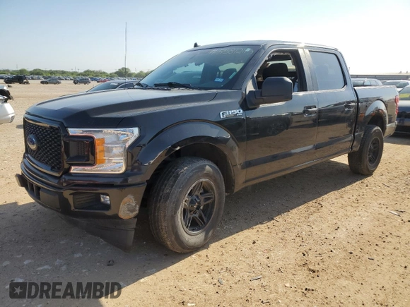 2020 Ford F-150 XL with VIN 1FTEW1CP6LKE24018, listed as a Copart auction lot 55812115 with 109,741 mi miles and Salvage title. Bid and sale history available at DreamBid. Image 1.