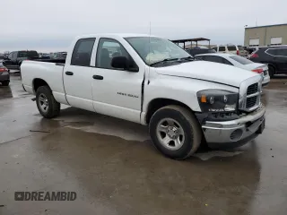 2007 Dodge 1500 ST with VIN 1D7HA18K77J519729, listed as a Copart auction lot 45473035 with 266,222 mi miles and Salvage Title. Bid and sale history available at DreamBid. Image 4.