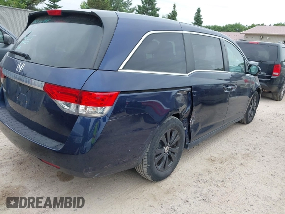 2015 Honda Odyssey EX-L z VIN 5FNRL5H68FB070392, wystawiony jako IAAI lot #42412403 z przebiegiem 146 907 mil mil oraz . Historia ofert i sprzedaży dostępna na DreamBid. Obrazek 4.
