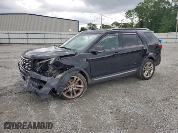 2017 Ford Explorer XLT with VIN 1FM5K8D81HGD00692, listed as a Copart auction lot 58117395 with 133,267 mi miles and Salvage title. Bid and sale history available at DreamBid. Image 1.