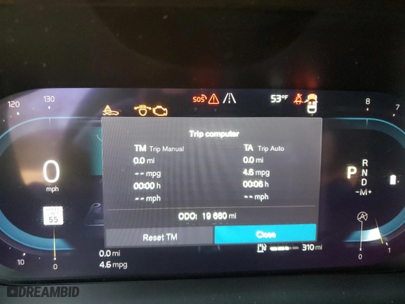 2023 Volvo XC60 Plus Dark Theme with VIN YV4L12RW4P1289592, listed as a Copart auction lot 81972414 with 19,660 mi miles and Salvage Title. Bid and sale history available at carsss.com. Image 9.