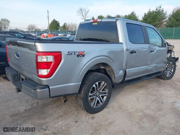 2021 Ford F-150 XL with VIN 1FTEW1EP4MKD20724, listed as a IAAI auction lot 41876092 with 201,929 mi miles. Bid and sale history available at carsss.com. Image 4.