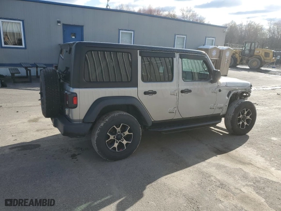 2018 Jeep Wrangler Unlimited Sport S with VIN 1C4HJXDG7JW279056, listed as a Copart auction lot 51979305 with 58,761 mi miles and Salvage Title. Bid and sale history available at carsss.com. Image 3.