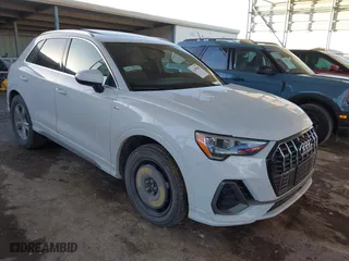 2021 Audi Q3 S line Premium with VIN WA1DECF35M1109330, listed as a IAAI auction lot 41458506 with 17,769 mi miles. Bid and sale history available at carsss.com. Image 1.