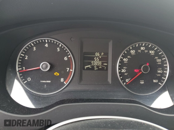 2012 Volkswagen Jetta SE with VIN 3VWDP7AJ5CM301293, listed as a Copart auction lot 57131005 with 93,898 mi miles and Salvage title. Bid and sale history available at DreamBid. Image 9.