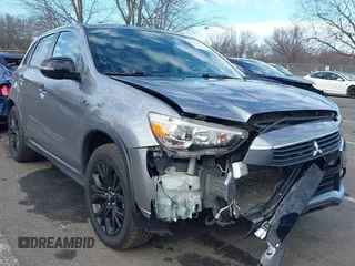 2017 Mitsubishi Outlander Sport ES 2.0 with VIN JA4AP3AU6HZ043312, listed as a IAAI auction lot 41152821 with 99,526 mi miles. Bid and sale history available at carsss.com. Image 1.