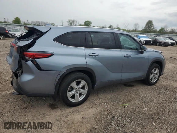 2021 Toyota Highlander L z VIN 5TDBZRBH0MS138565, wystawiony jako Copart lot #56910965 z przebiegiem 48 074 mil mil oraz Szkoda całkowita • Salvage title. Historia ofert i sprzedaży dostępna na DreamBid. Obrazek 3.