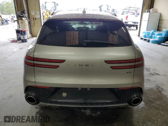 2022 Genesis GV70 Sport with VIN KMUMCDTC3NU012338, listed as a Copart auction lot 42691625 with 67,161 mi miles and Salvage title. Bid and sale history available at DreamBid. Image 6.