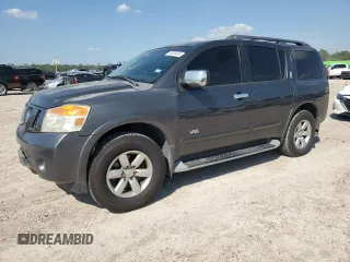 2008 Nissan Armada SE z VIN 5N1BA08D68N625428, wystawiony jako Copart lot #50265465 z przebiegiem 311 046 mil mil oraz Szkoda całkowita • Salvage title. Historia ofert i sprzedaży dostępna na DreamBid. Obrazek 1.
