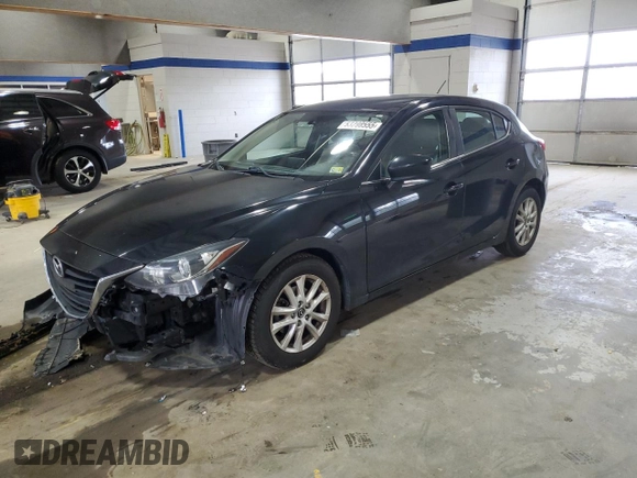 2015 Mazda 3 i Touring with VIN 3MZBM1L79FM209221, listed as a Copart auction lot 53298555 with 96,172 mi miles and Salvage Title. Bid and sale history available at carsss.com. Image 1.