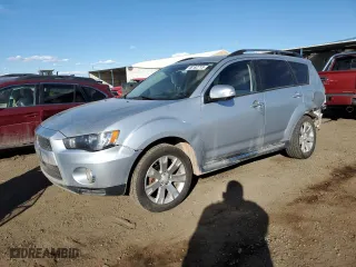2013 Mitsubishi Outlander SE with VIN JA4JT3AW6DU019659, listed as a Copart auction lot 46182715 with 159,418 mi miles and Salvage Title. Bid and sale history available at carsss.com. Image 1.