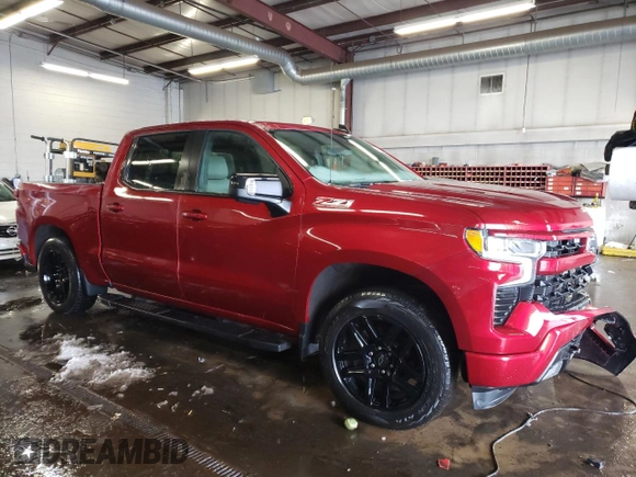 2022 Chevrolet Silverado 1500 RST with VIN 1GCUDEED3NZ561486, listed as a Copart auction lot 44530435 with 58,710 mi miles and Salvage Title. Bid and sale history available at DreamBid. Image 4.