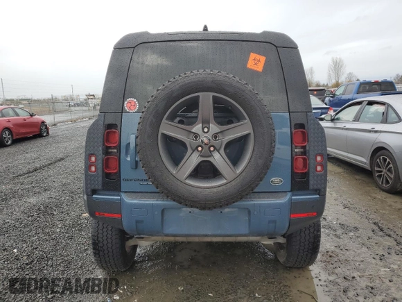 2020 Land Rover Defender HSE with VIN SALE9EEU9L2014386, listed as a Copart auction lot 84062764 with Not provided miles and Salvage title. Bid and sale history available at DreamBid. Image 6.
