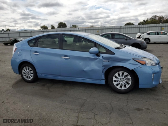 2012 Toyota Prius Plug-In with VIN JTDKN3DPXC3027664, listed as a Copart auction lot 72199924 with 80,520 mi miles and Salvage Title. Bid and sale history available at carsss.com. Image 4.