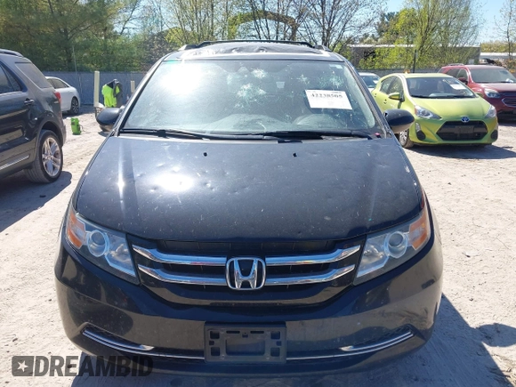 2014 Honda Odyssey EX-L with VIN 5FNRL5H61EB024188, listed as a IAAI auction lot 42238505 with 180,163 mi miles and . Bid and sale history available at DreamBid. Image 12.