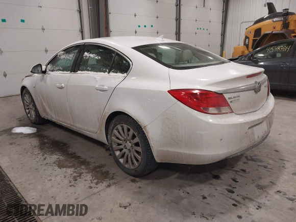 2011 Buick Regal CXL RL3 with VIN 2G4GR5EC0B9182579, listed as a IAAI auction lot 41593715 with 1 mi miles. Bid and sale history available at carsss.com. Image 3.