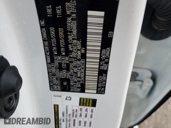 2022 Lexus RX 350 with VIN 2T2HZMDA3NC362383, listed as a Copart auction lot 45085255 with 43,905 mi miles and Salvage Title. Bid and sale history available at DreamBid. Image 12.