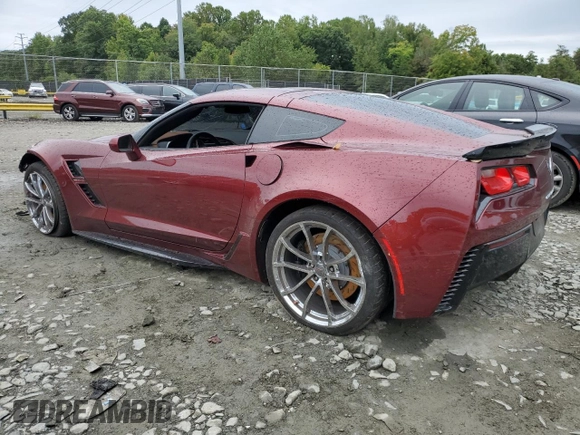2019 Chevrolet Corvette Grand Sport 2LT with VIN 1G1YY2D70K5103755, listed as a Copart auction lot 72778344 with 0 mi miles and Salvage Title. Bid and sale history available at carsss.com. Image 2.