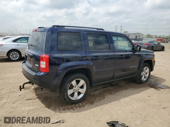 2015 Jeep Patriot Latitude with VIN 1C4NJRFB8FD366581, listed as a Copart auction lot 56221585 with 171,009 mi miles and Salvage title. Bid and sale history available at DreamBid. Image 3.