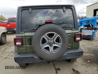 2022 Jeep Wrangler Unlimited Willys with VIN 1C4HJXDM4NW195983, listed as a Copart auction lot 48245114 with 21,920 mi miles and . Bid and sale history available at DreamBid. Image 6.