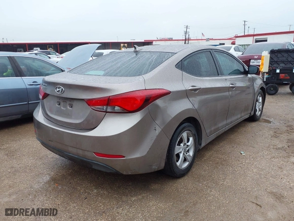 2015 Hyundai Elantra SE with VIN 5NPDH4AE9FH587774, listed as a IAAI auction lot 41960355 with 175,727 mi miles. Bid and sale history available at carsss.com. Image 4.