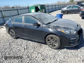 2020 Kia Forte GT-Line with VIN 3KPF34AD0LE221572, listed as a Copart auction lot 46538945 with 73,294 mi miles and Salvage Title. Bid and sale history available at carsss.com. Image 4.