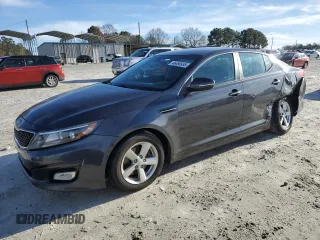 2015 Kia Optima LX z VIN KNAGM4A79F5649875, wystawiony jako Copart lot #46480935 z przebiegiem 128 550 mil mil oraz Szkoda całkowita • Salvage title. Historia ofert i sprzedaży dostępna na DreamBid. Obrazek 1.
