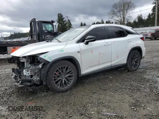 2016 Lexus RX 350 F Sport with VIN 2T2BZMCA4GC049871, listed as a Copart auction lot 51184205 with 107,443 mi miles and Salvage Title. Bid and sale history available at carsss.com. Image 1.