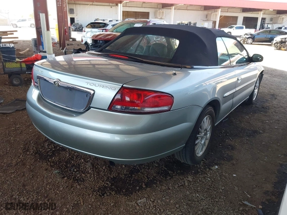 2004 Chrysler Sebring LXi with VIN 1C3EL55R54N338136, listed as a IAAI auction lot 41980206 with 98,572 mi miles. Bid and sale history available at carsss.com. Image 4.