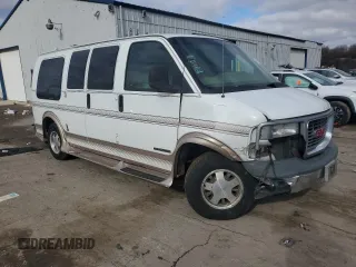 2000 GMC Savana with VIN 1GDFG15R9Y1177683, listed as a Copart auction lot 43761105 with 134,067 mi miles and Salvage Title. Bid and sale history available at carsss.com. Image 4.