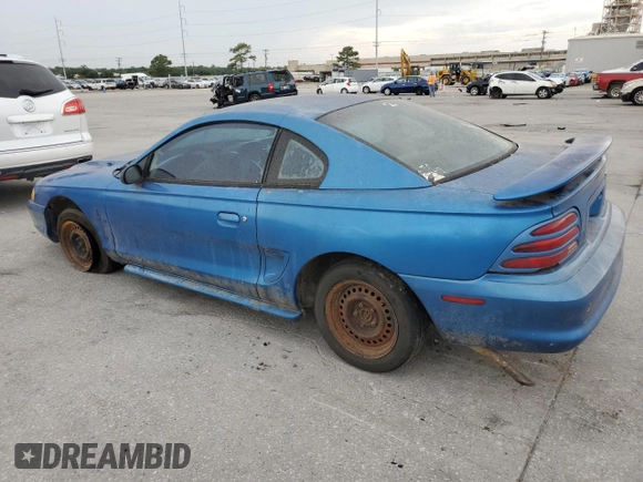 1995 Ford Mustang with VIN 1FALP4045SF145706, listed as a Copart auction lot 69829614 with 164,460 mi miles and Salvage Title. Bid and sale history available at carsss.com. Image 2.