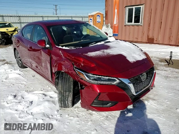 2020 Nissan Sentra SV with VIN 3N1AB8CV4LY313392, listed as a Copart auction lot 44947555 with 29,803 mi miles and Salvage Title. Bid and sale history available at DreamBid. Image 10.