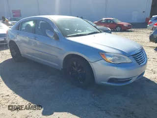 2013 Chrysler 200 LX with VIN 1C3CCBABXDN608508, listed as a IAAI auction lot 41799834 with 215,554 mi miles. Bid and sale history available at carsss.com. Image 1.