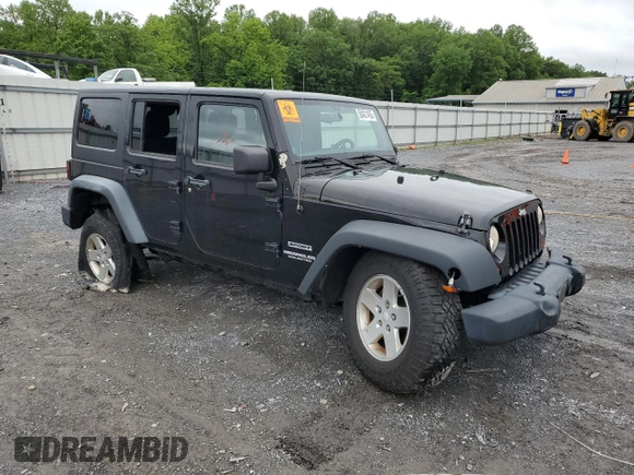 2012 Jeep Wrangler Unlimited Sport z VIN 1C4BJWDG9CL102626, wystawiony jako Copart lot #58421455 z przebiegiem 128 421 mil mil oraz Szkoda całkowita • Salvage title. Historia ofert i sprzedaży dostępna na DreamBid. Obrazek 4.