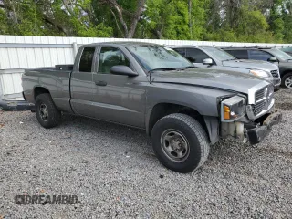 2005 Dodge Dakota ST with VIN 1D7HE22KX5S163304, listed as a Copart auction lot 50129285 with 166,216 mi miles and Salvage Title. Bid and sale history available at DreamBid. Image 4.