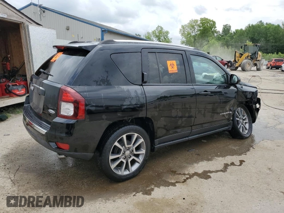 2017 Jeep Compass Latitude с VIN 1C4NJCEB2HD170864, выставлен на аукционе Copart как лот 60544555 с пробегом 77 090 миль миль и На запчасти • Non repairable. История ставок и продаж доступна на DreamBid. Изображение 3.