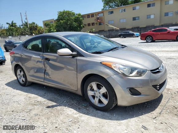 2011 Hyundai Elantra GLS PZEV with VIN 5NPDH4AE4BH045735, listed as a Copart auction lot 53339785 with 58,897 mi miles and Salvage Title. Bid and sale history available at carsss.com. Image 4.